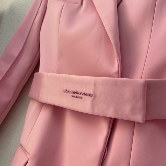Like new Alexander Wang pink Belted Double Breasted Blazer Dress0 $995 - Picture 14 of 15